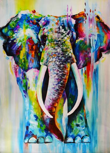 Original Art Deco Animal Paintings by Sandaruwan Perera