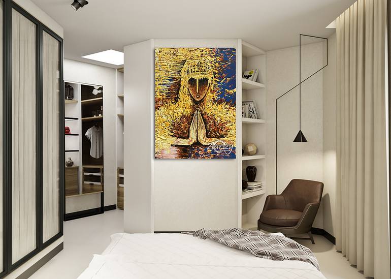 Original Art Deco Abstract Painting by Sandaruwan Perera