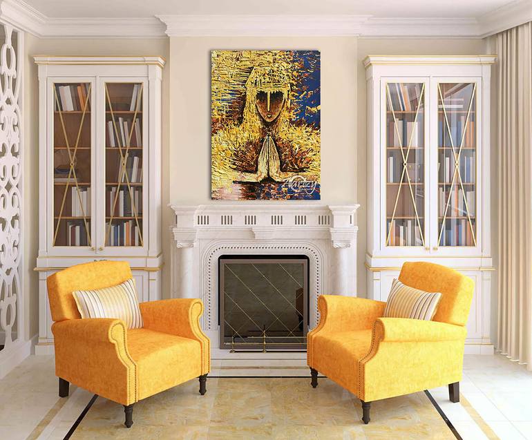 Original Art Deco Abstract Painting by Sandaruwan Perera