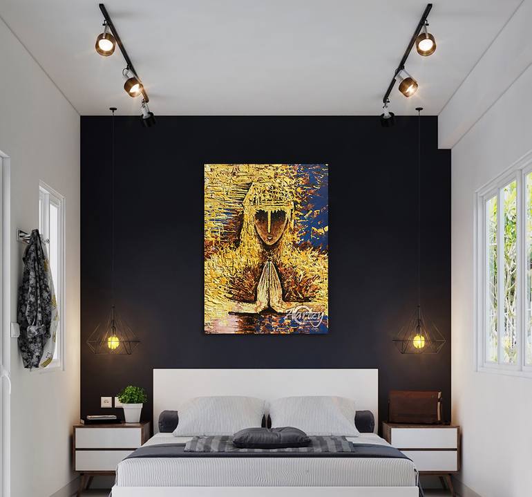 Original Art Deco Abstract Painting by Sandaruwan Perera