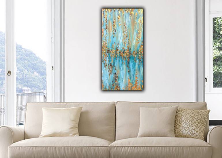 Original Art Deco Abstract Painting by Sandaruwan Perera