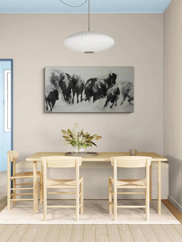 Original Art Deco Animal Painting by Sandaruwan Perera