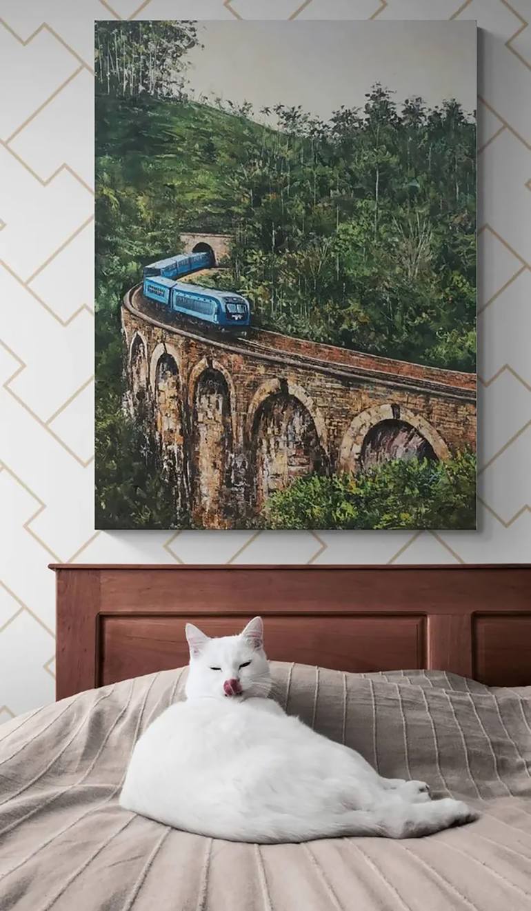 Original Expressionism Travel Painting by Sandaruwan Perera