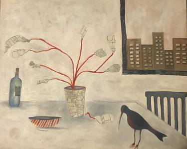 Original Art Deco Home Painting by Sahar Fallahian