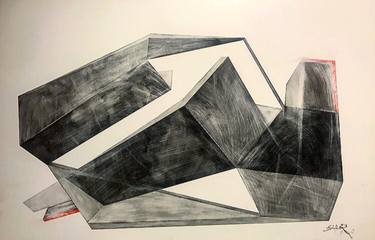 Original Minimalism Architecture Painting by Sahar Fallahian