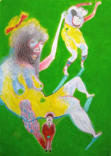 Original Expressionism Outer Space Paintings by Humberto Giraldo