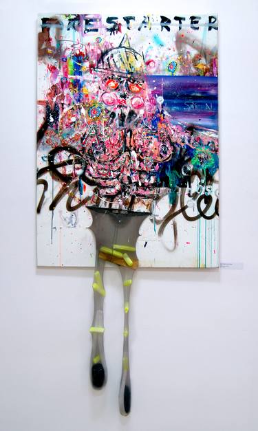ICH MACH LOS JUNGS, 2010, mixed media on canvas, 140x100cm thumb