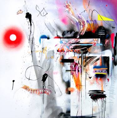 EMOTIONAL CLUSTERFUCK, 2015, mixed media on canvas, 140x140cm thumb