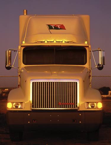 "TT truck at dusk" 1993, Laredo, Texas, USA thumb