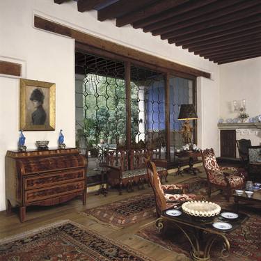 "Casa Blanca, colonial living room" 1986, San Ángel. Mx City. thumb