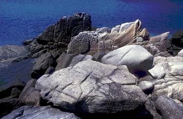 "Rocks at El Maguey" 1978, Bays of Huatulco, Oaxaca thumb