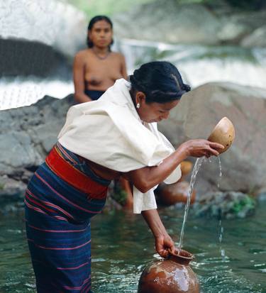 "Filling the jug" 1968. Costa Chica, Oaxaca, Mexico. thumb