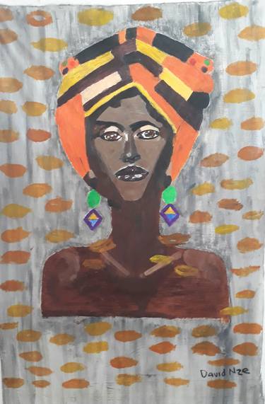 Print of Women Paintings by David Nzegbulem