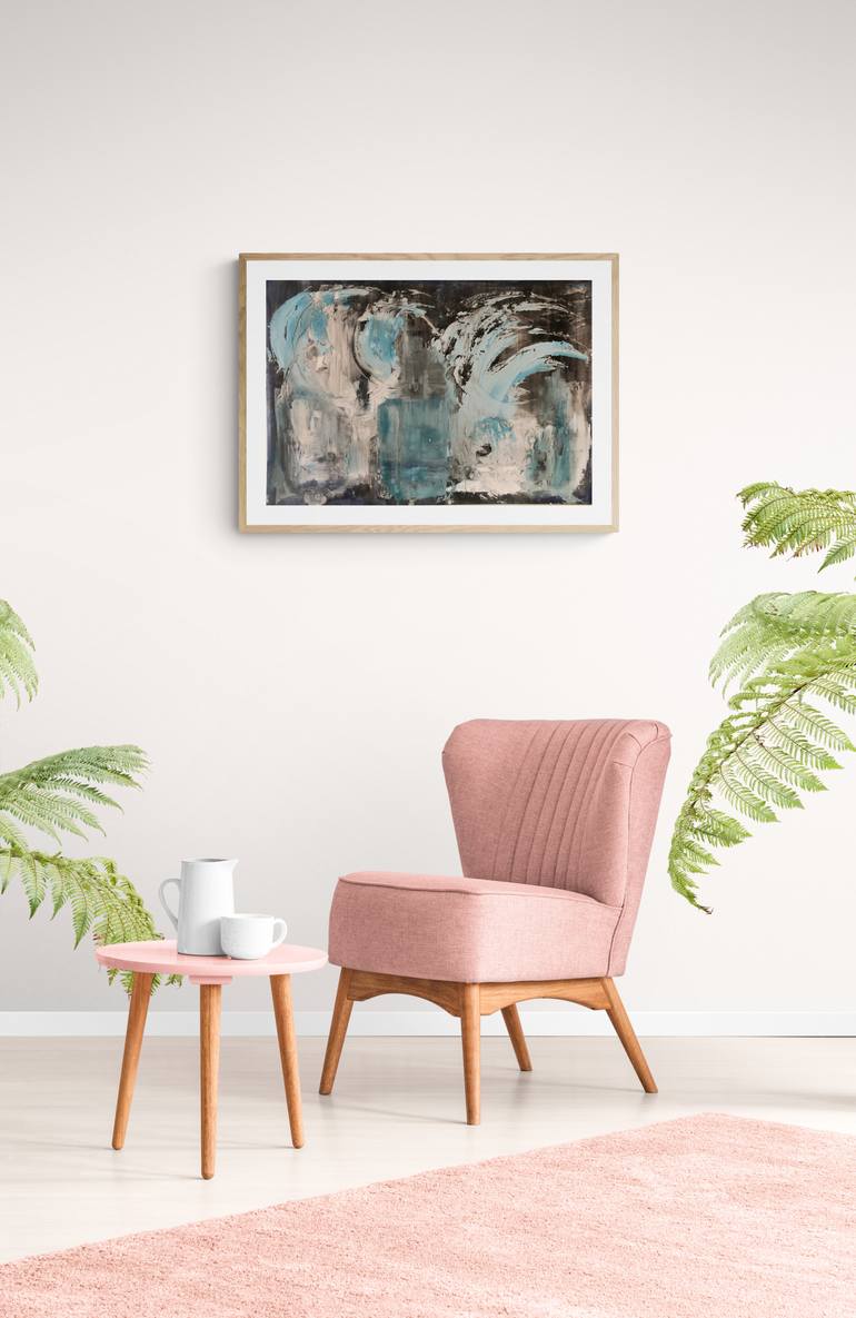 Original Abstract Animal Painting by Nadine Wills
