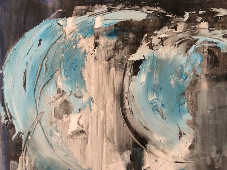Original Abstract Animal Painting by Nadine Wills