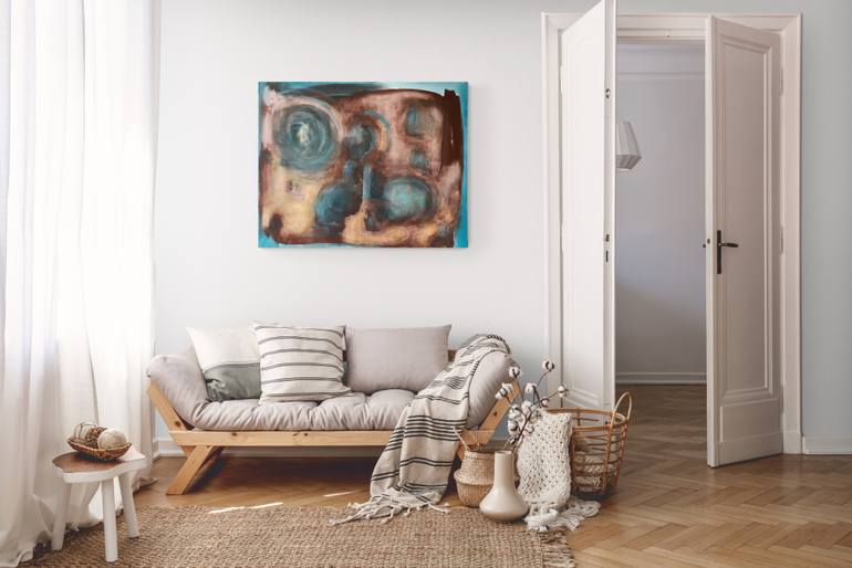 Original Abstract Religion Painting by Nadine Wills