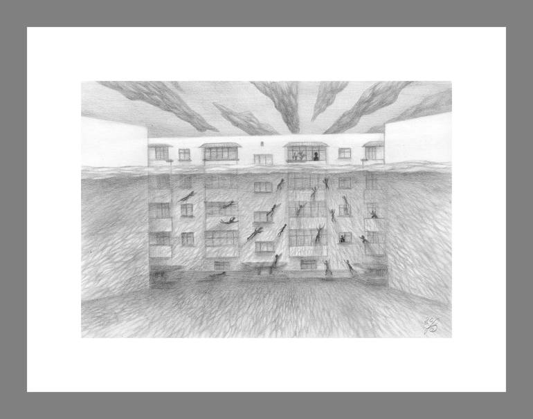 Original Surrealism Fantasy Drawing by Ivan Pavlenko