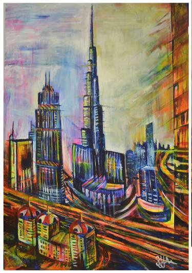 Print of Expressionism Cities Paintings by Sarah Jackson