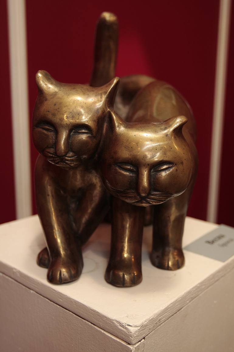 Original Cats Sculpture by Bohdan Bilinchuk