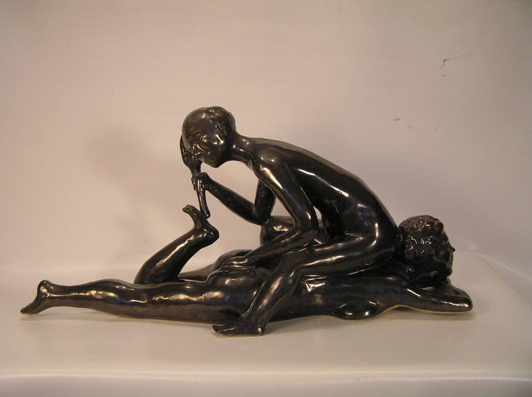 Original Figurative Erotic Sculpture by Bohdan Bilinchuk