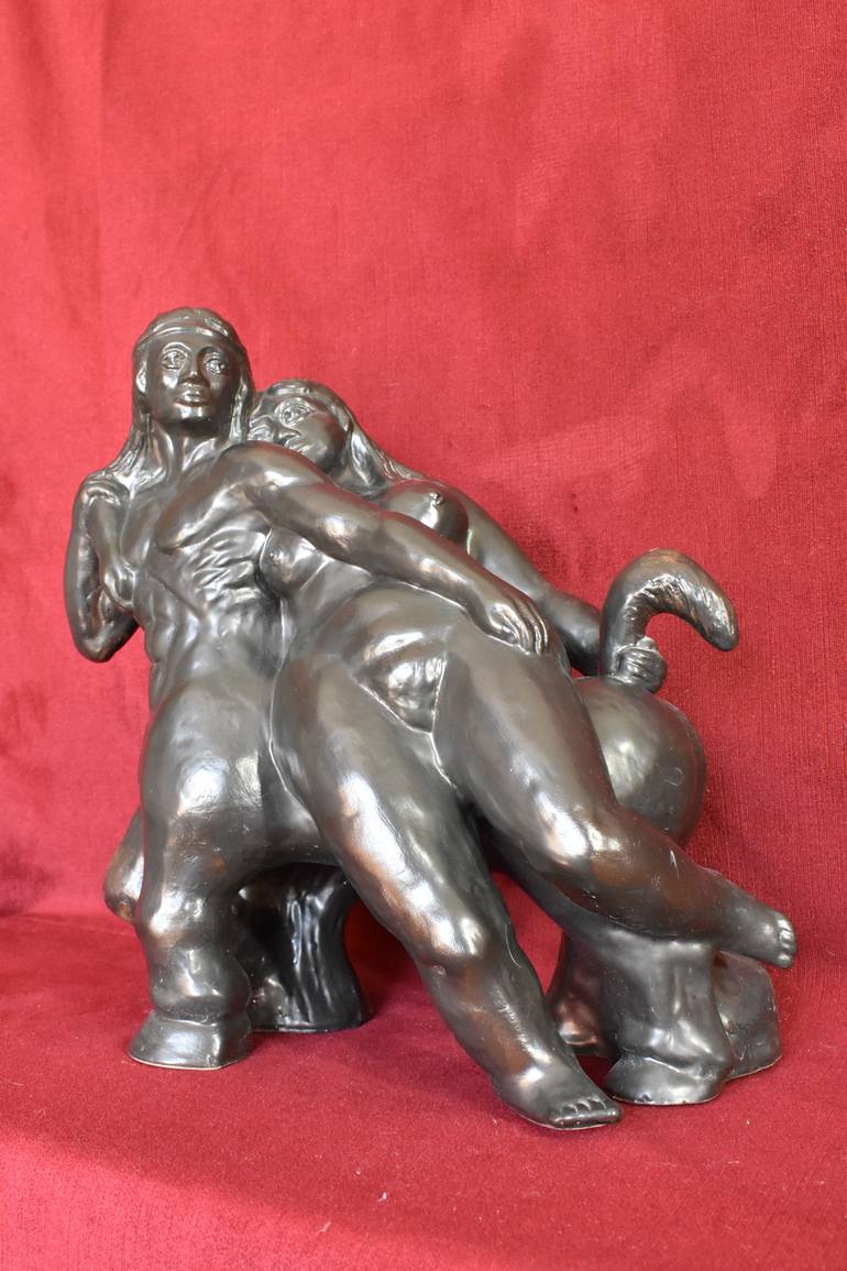 Original Figurative Love Sculpture by Bohdan Bilinchuk