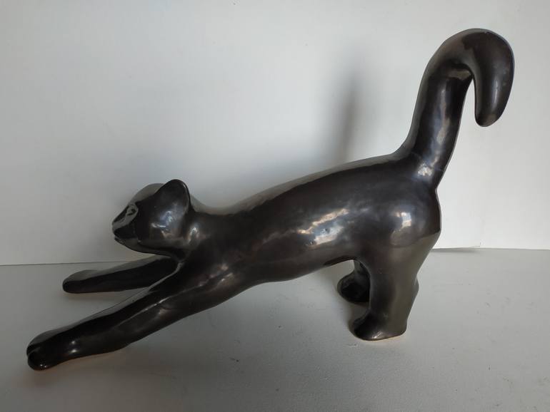 Original Figurative Cats Sculpture by Bohdan Bilinchuk