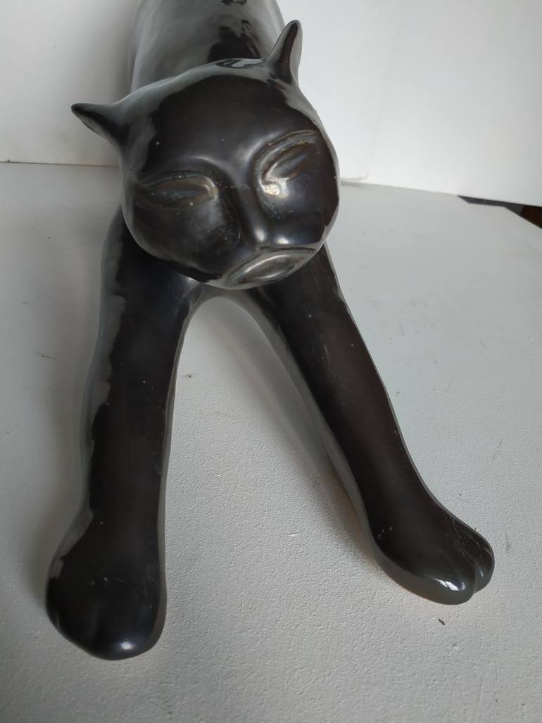 Original Figurative Cats Sculpture by Bohdan Bilinchuk