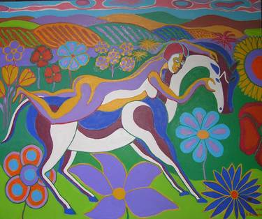 Print of Modern Horse Paintings by Bohdan Bilinchuk