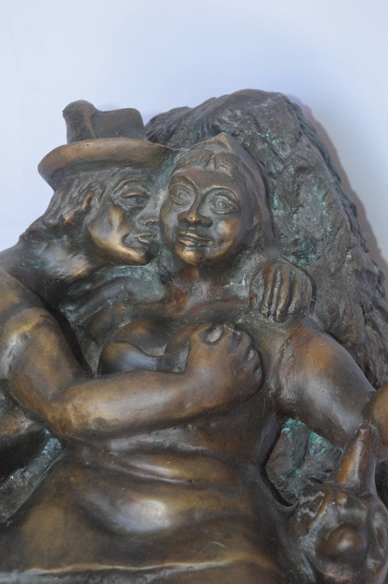 Original Folk Humor Sculpture by Bohdan Bilinchuk