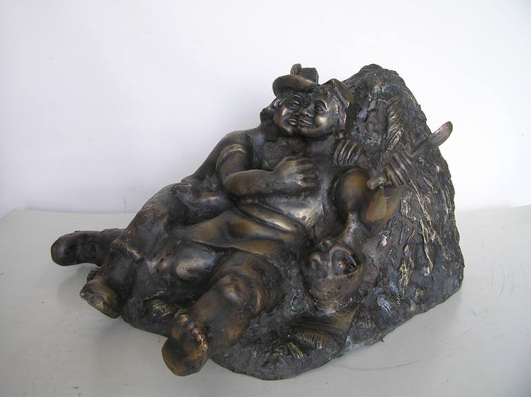 Original Folk Humor Sculpture by Bohdan Bilinchuk