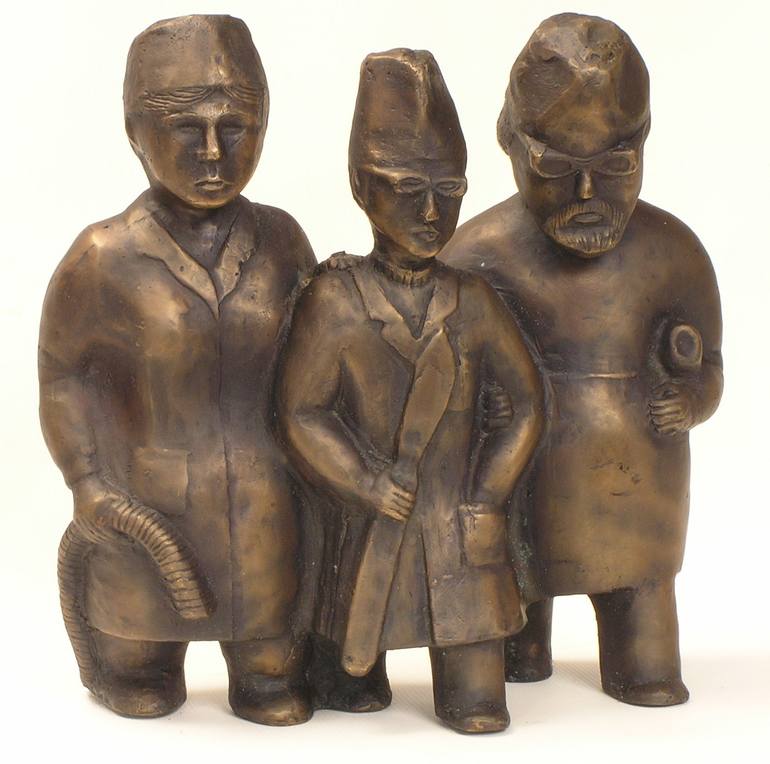 Original Figurative People Sculpture by Bohdan Bilinchuk