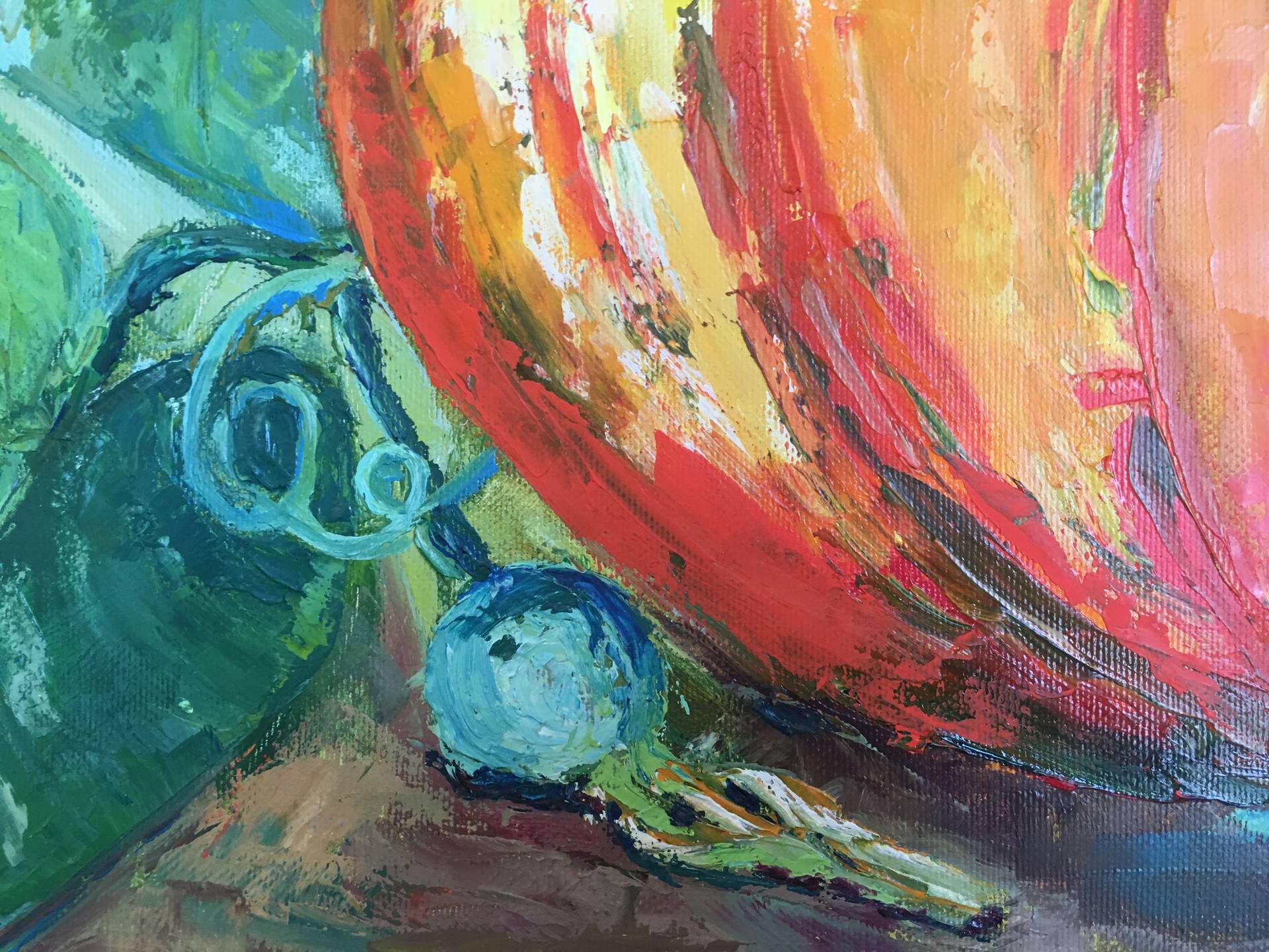 Vegetable Art Painting by Kristina Kolesnikova | Saatchi Art
