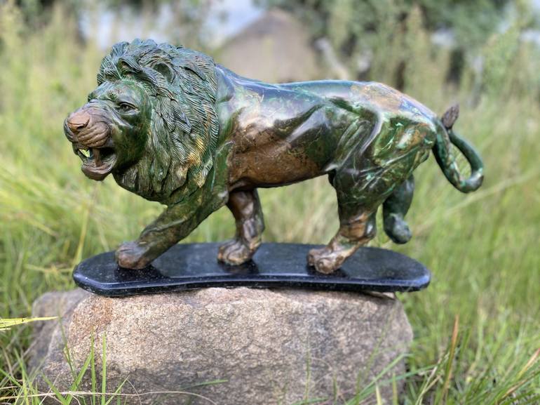 Original Art Deco Animal Sculpture by Tendekayi Tigere