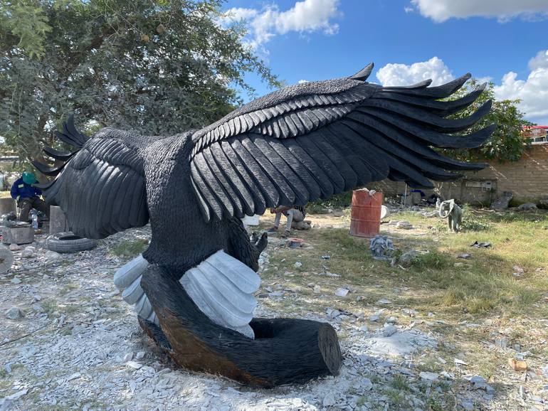 Original Art Deco Animal Sculpture by Tendekayi Tigere