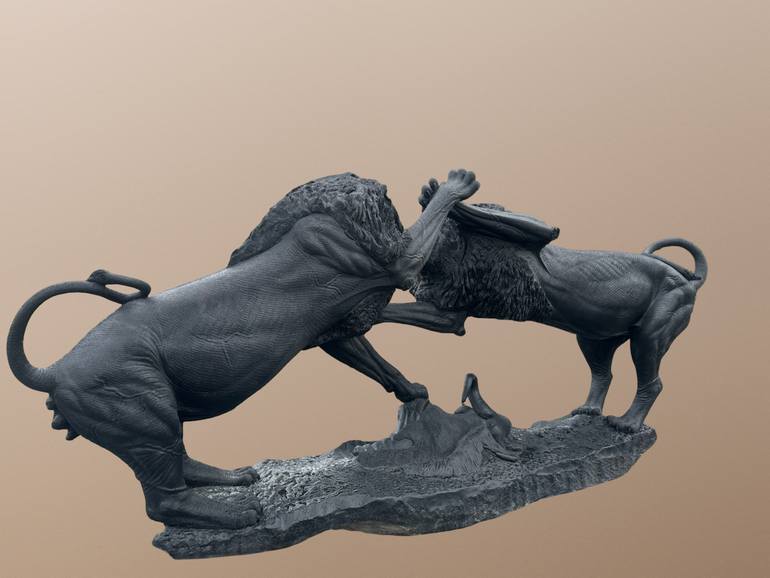 Original Figurative Animal Sculpture by Tendekayi Tigere