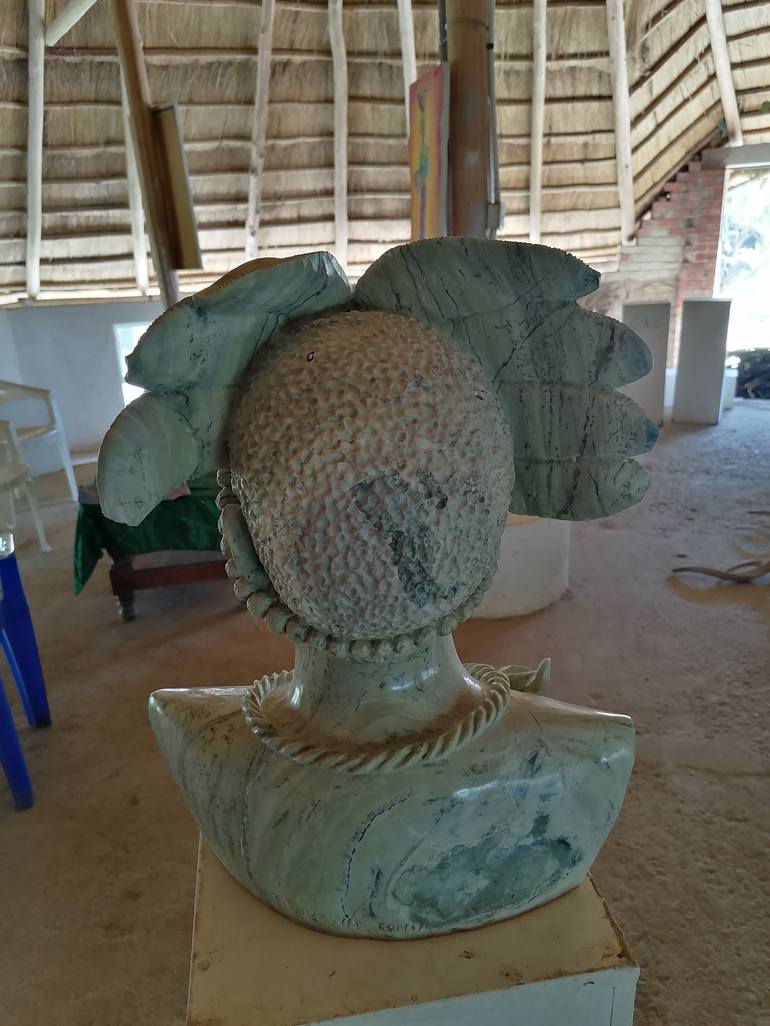Original Rural life Sculpture by Tendekayi Tigere