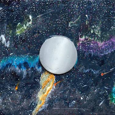 Exalted| Full Moon Galaxy| Resin Art thumb