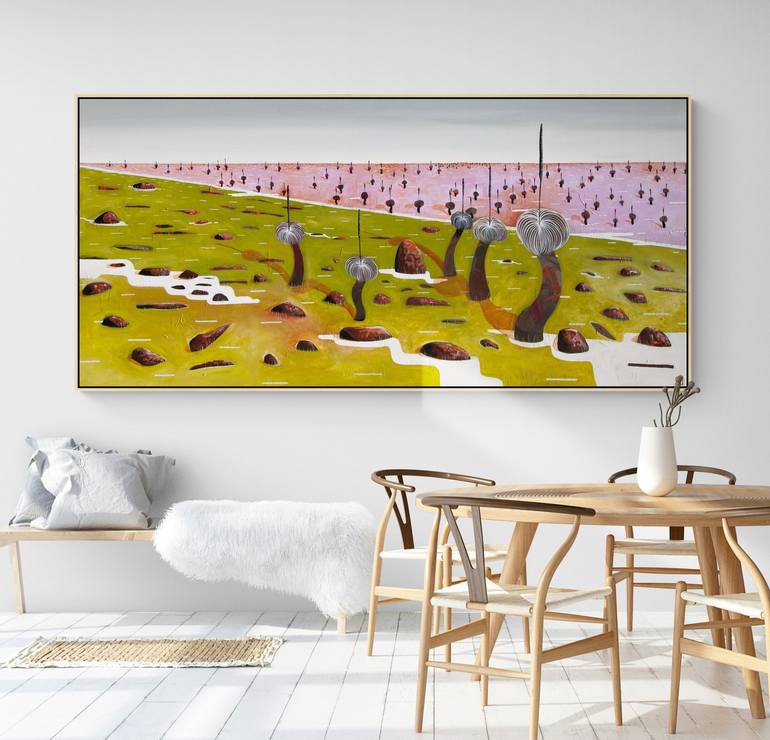 Original Abstract Landscape Painting by Tania Chanter