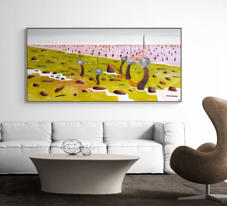 Original Abstract Landscape Painting by Tania Chanter