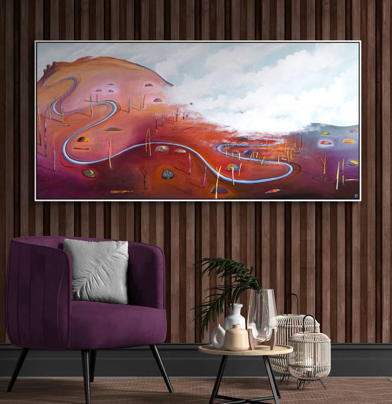 Original Abstract Landscape Painting by Tania Chanter