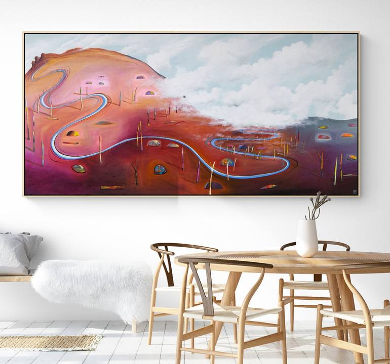 Original Abstract Landscape Painting by Tania Chanter