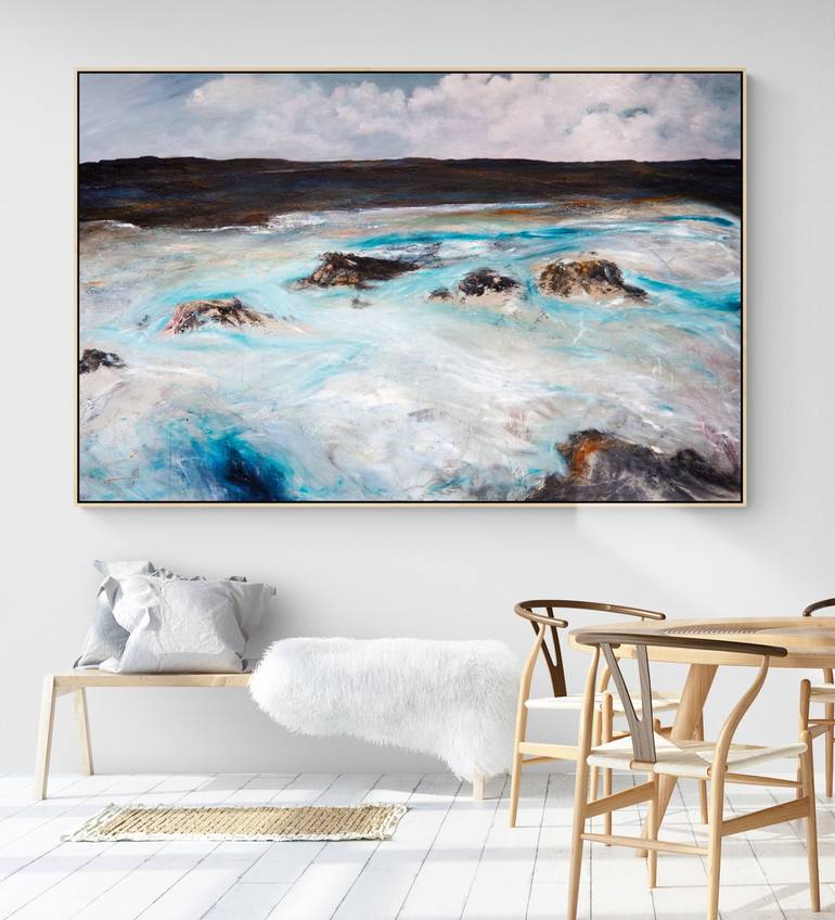 Original Abstract Seascape Painting by Tania Chanter