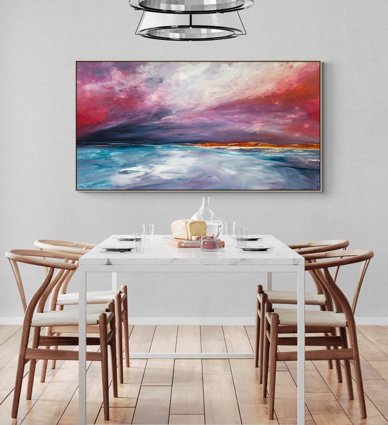 Original Abstract Seascape Painting by Tania Chanter