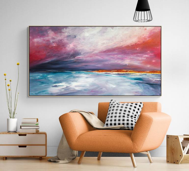 Original Abstract Seascape Painting by Tania Chanter