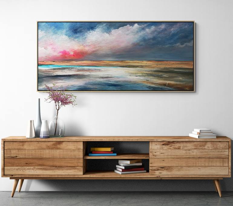 Original Abstract Seascape Painting by Tania Chanter
