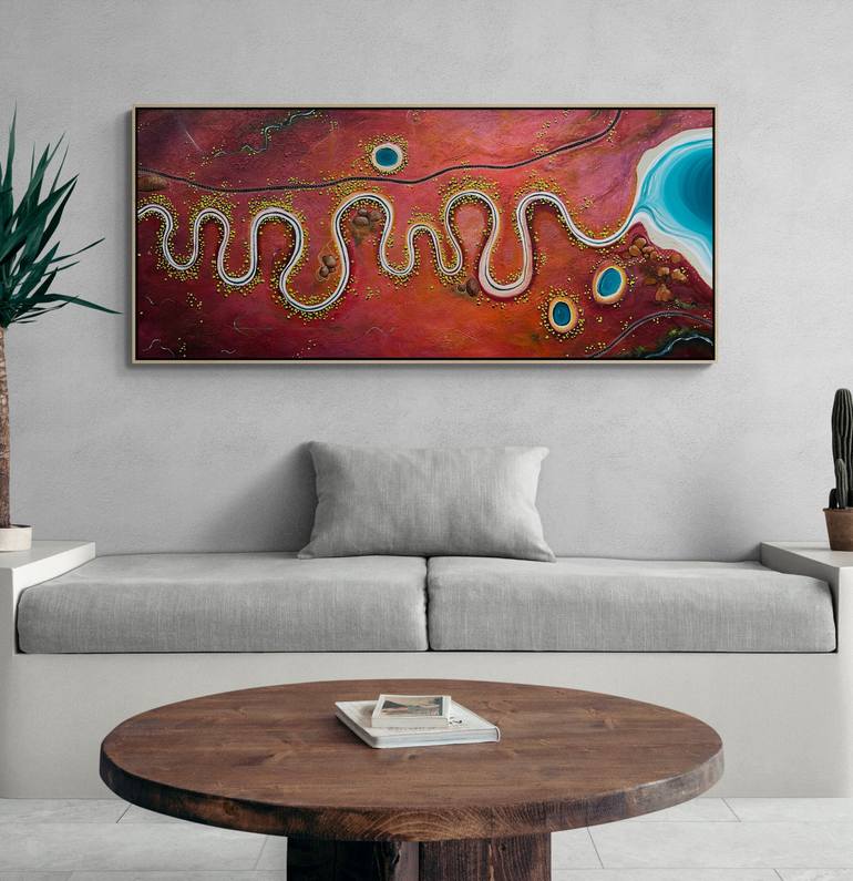Original Abstract Landscape Painting by Tania Chanter