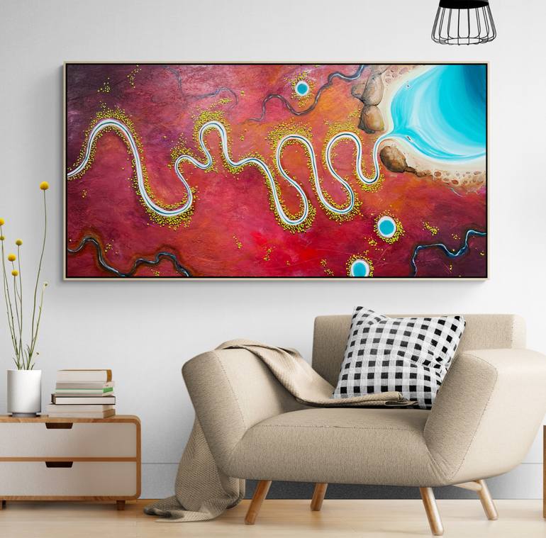 Original Abstract Landscape Painting by Tania Chanter