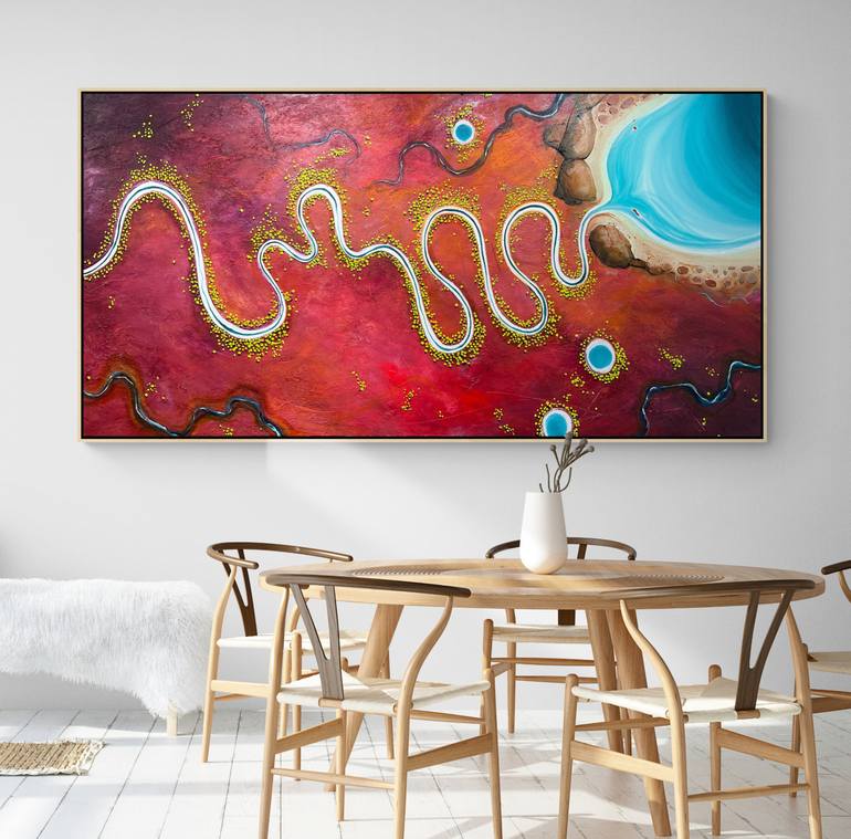 Original Abstract Landscape Painting by Tania Chanter