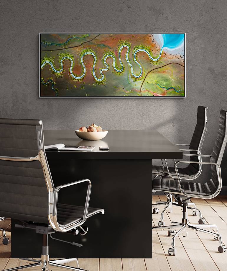 Original Abstract Landscape Painting by Tania Chanter