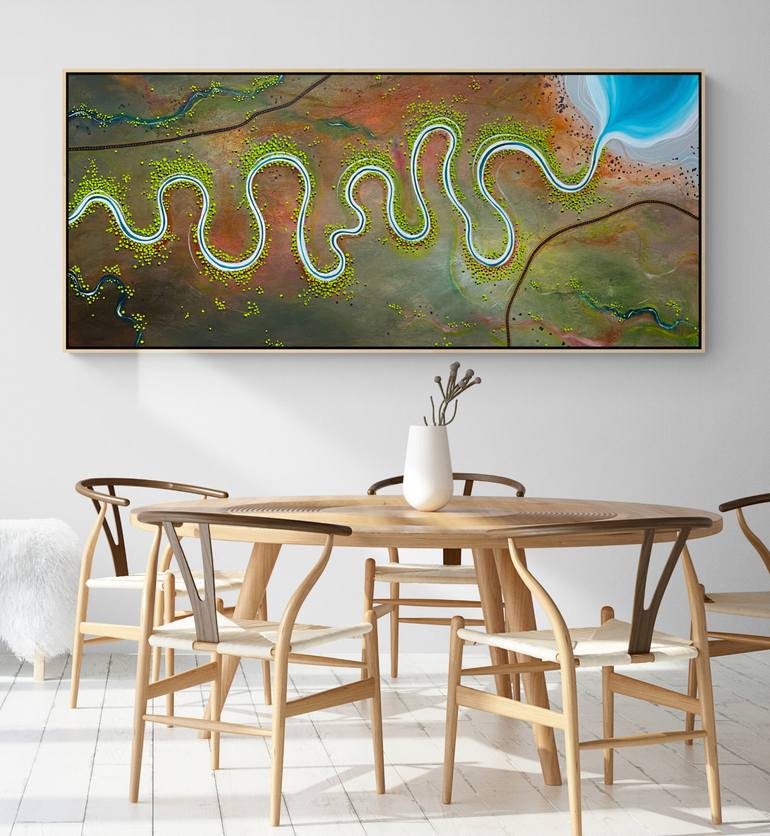 Original Abstract Landscape Painting by Tania Chanter